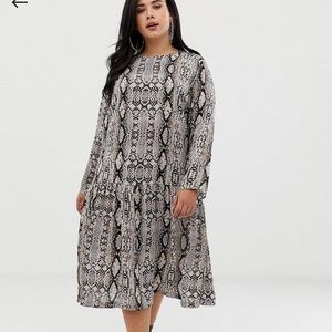 Asos Snake Skin Midi Dress